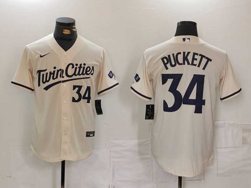 Men's Minnesota Twins #34 Kirby Puckett Number Cream Cool Base Stitched Jersey,We sell and wholesale Men's Minnesota Twins #34 Kirby Puckett Number Cream Cool Base Stitched Jersey on line form chian!